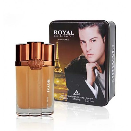 ادکلن رویال جعبه فلزی پور هوم Royal pour homme